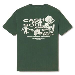 Cash for Souls Sadire T Shirt Green M